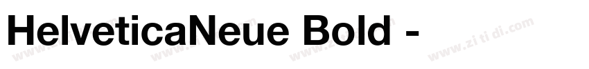HelveticaNeue Bold 粗字体转换